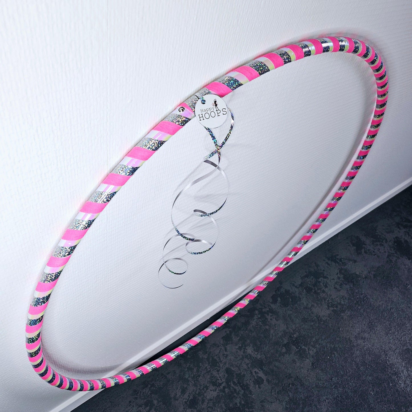 Hoelahoep Glitter/roze UV
