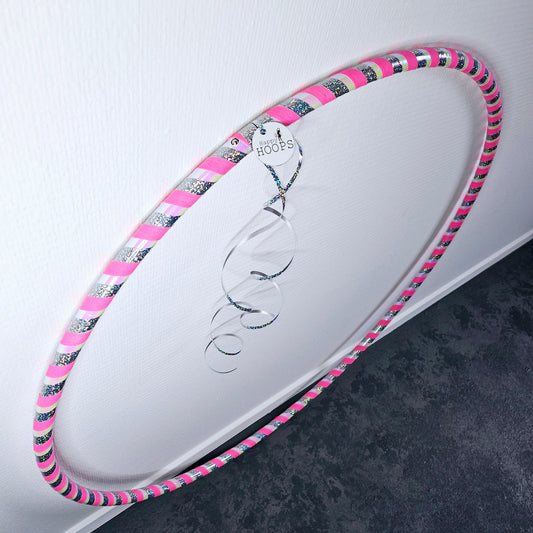 Hoelahoep Glitter/roze UV
