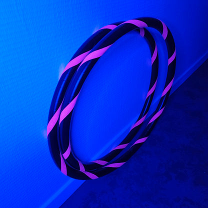 Hoelahoep Zwart/Roze UV